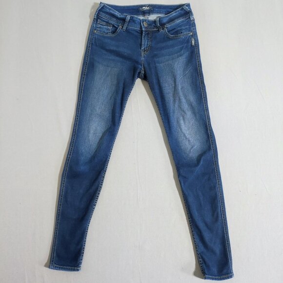Silver Jeans women's size W27/L31 ink blue colour Suki Super Skinny Denim - Picture 1 of 14